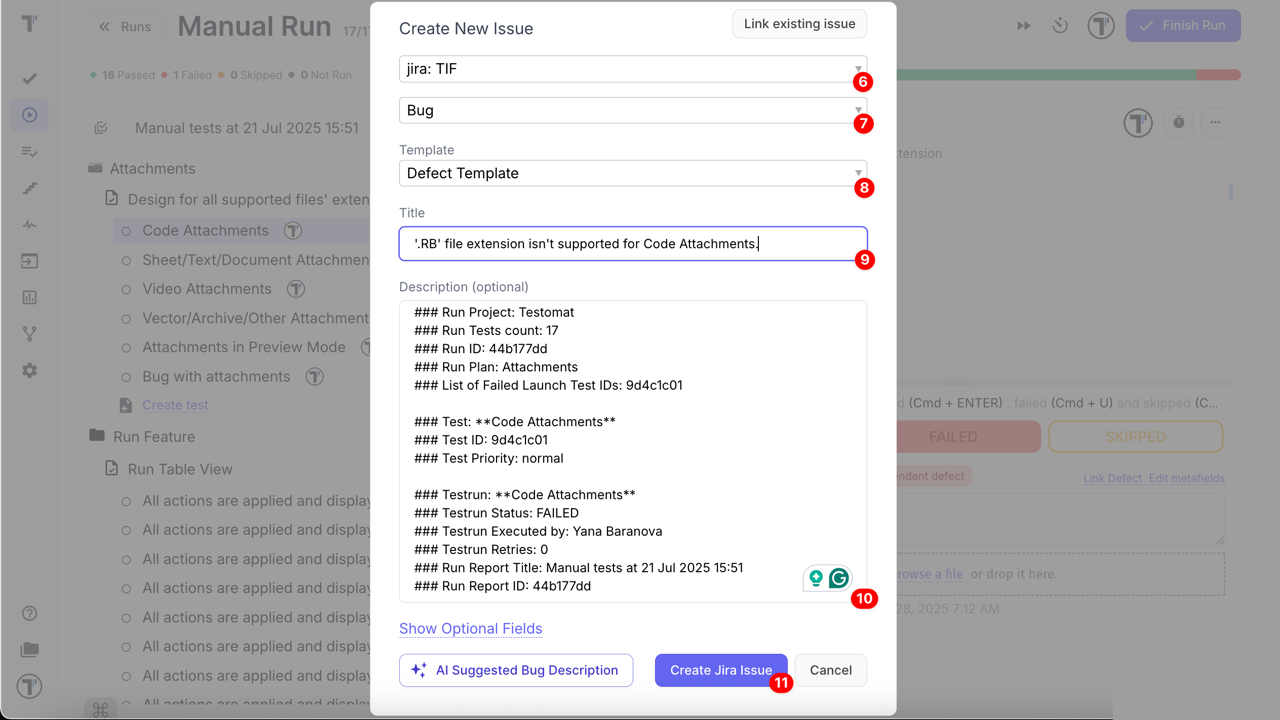 Create Jira Issue
